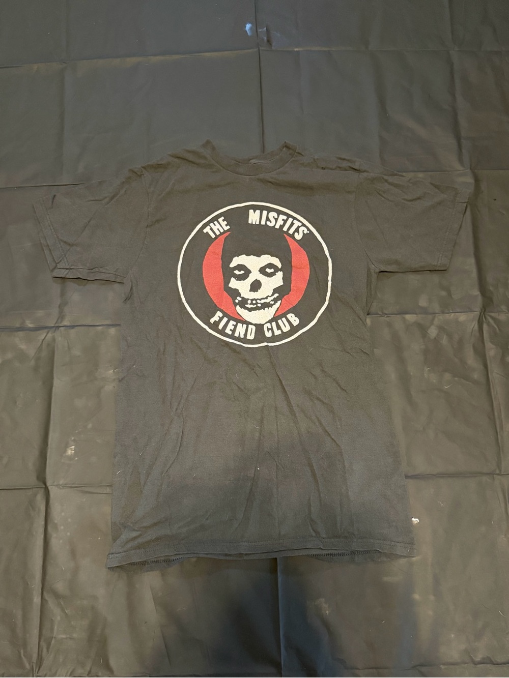 The Misfits Fiend Club Black Graphic Band T-Shirt Size M Punk Rock Skull Tee